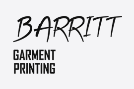 Barritt Garment Printing Logo - Client of Lucent Dynamics Website Design in Bournemouth, Poole and Christchurch