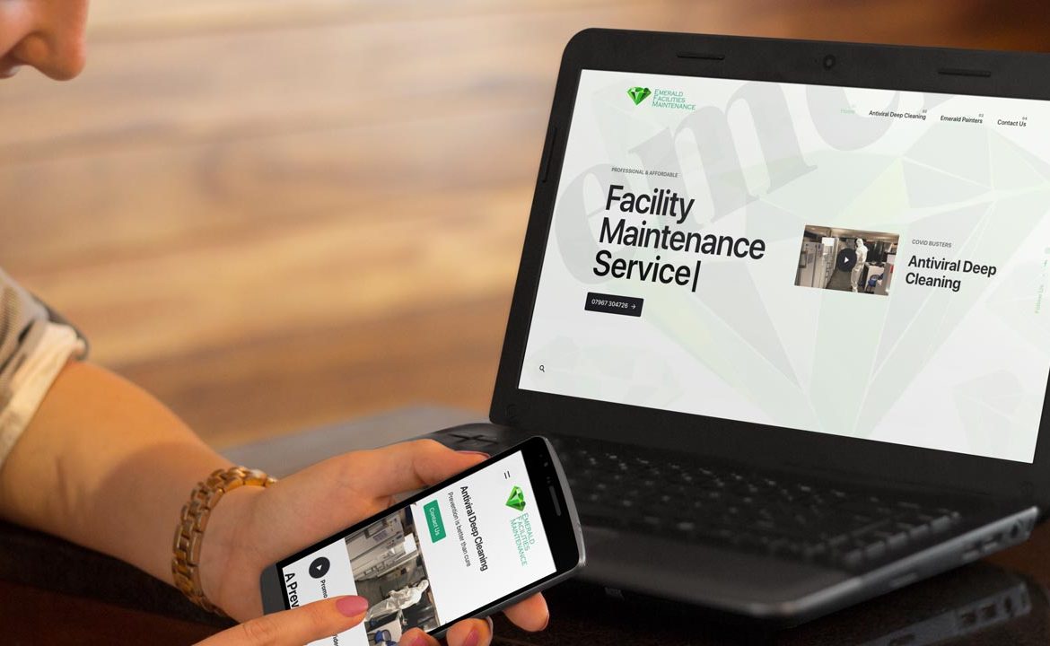 Emerald Facilities Maintenance Website by Lucent Dynamics Bournemouth