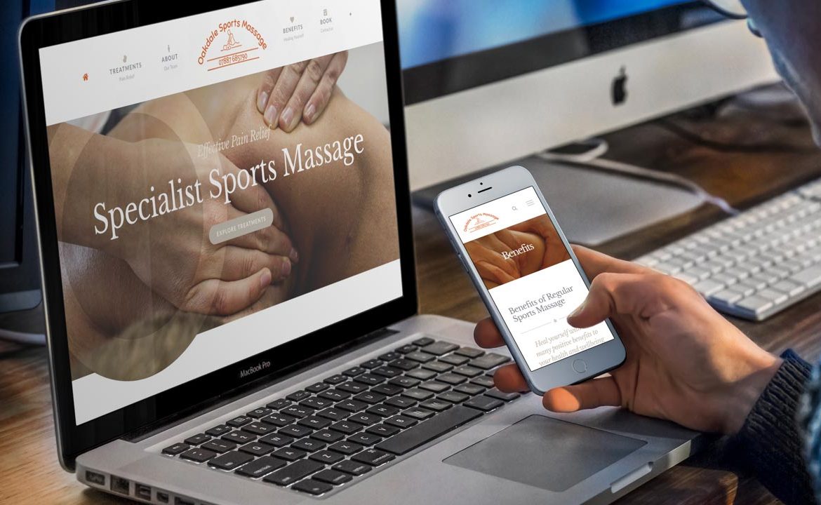 Oakdale Sports Massage Website Design by Lucent Dynamics Bournemouth