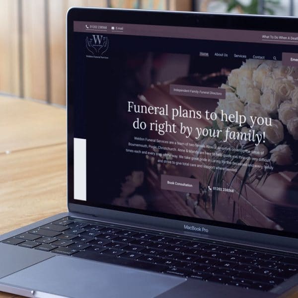 Weldon Funeral Services Website Design by Lucent Dynamics Bournemouth