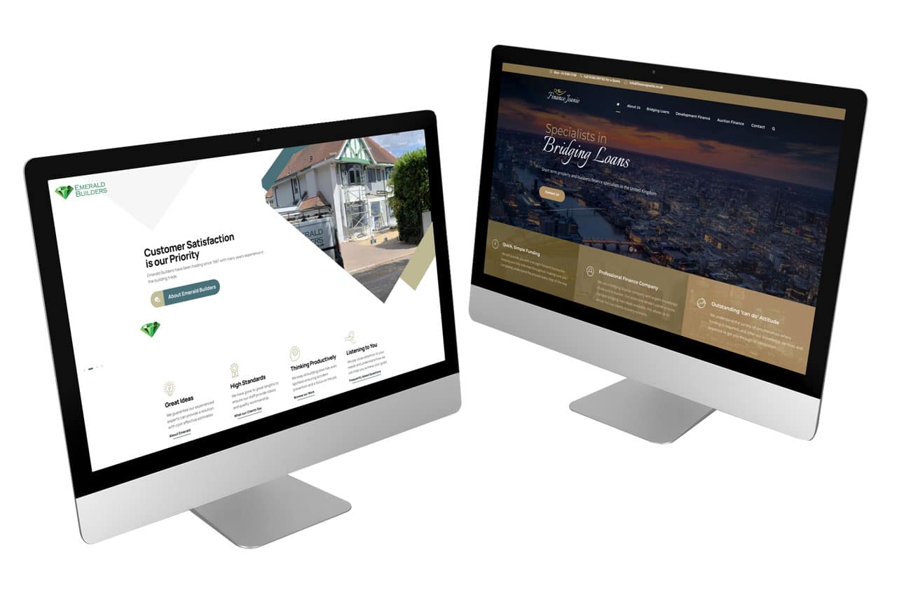 Emerald Builders and Finance Jeanie Websites designed by Lucent Dynamics Bournemouth