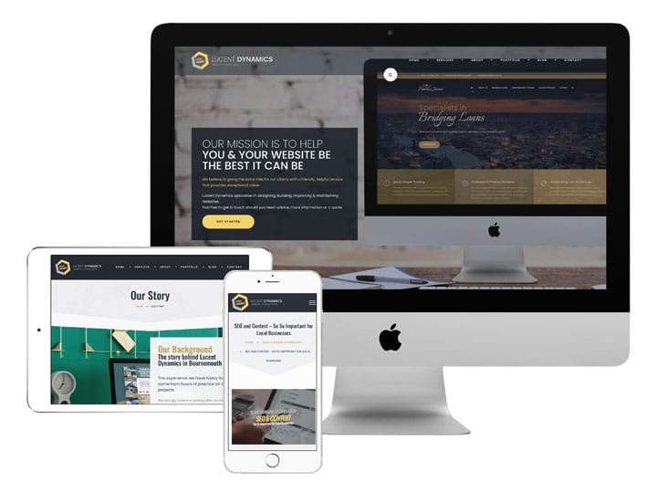 Lucent Dynamics Responsive Website Design in Bournemouth