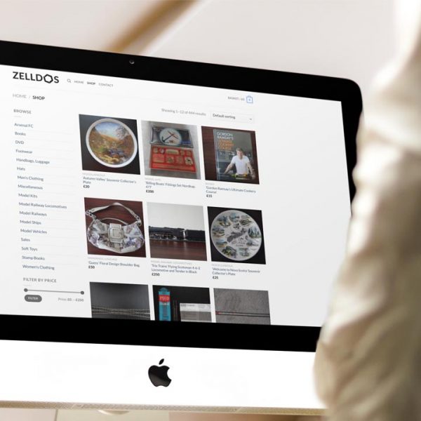 Zelldos Online Shop Ecommerce Website Design by Lucent Dynamics Bournemouth